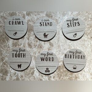 Milestone Wooden Discs Set